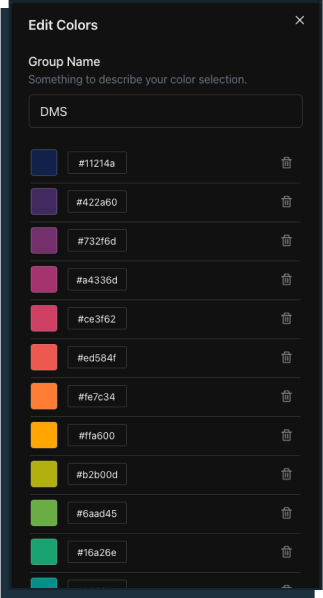 Customize Design with Color Swatches
